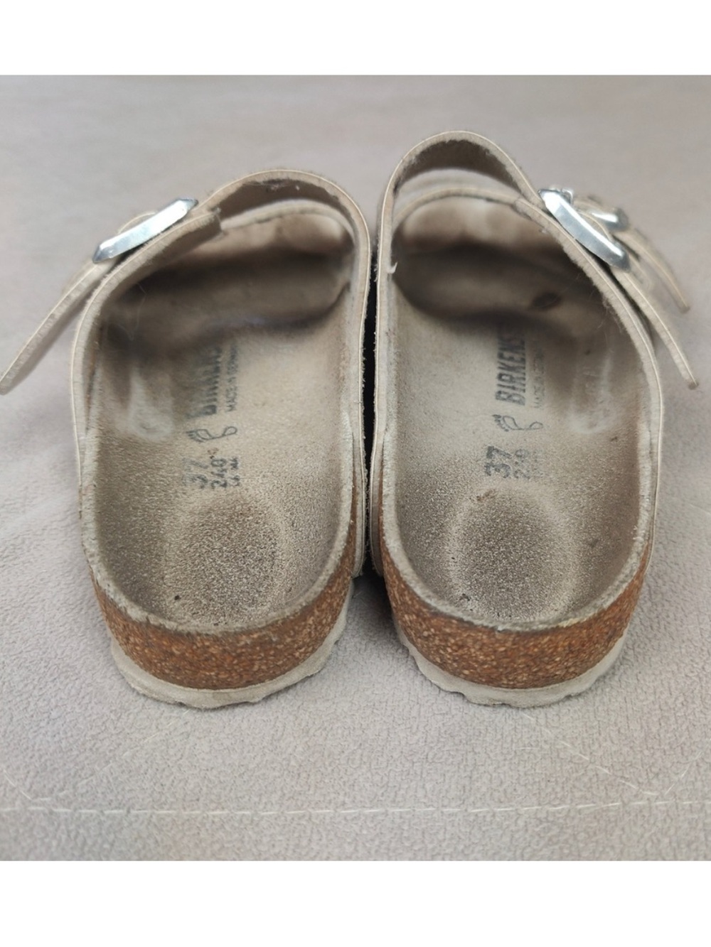 Birkenstock Arizona Sandals Metallic Slides - Picture 8 of 12